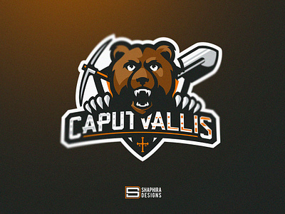 BEAR Mascot Logo bear logo bear mascot logo branding design illustration logo mascot mascot logo mascot logo design miner bear shaphira shaphiradesigns type vector