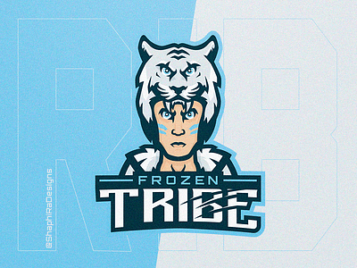 TRIBE Mascot Logo branding design illustration logo logo design mascot mascot logo mascot logo design shaphira shaphiradesigns tiger tigre tribe logo type typography vector