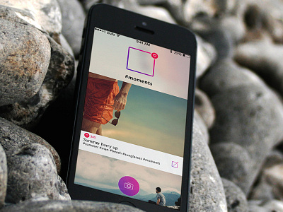 Moments editor flat instagram ios8 iphone ui photo tags ui ui design