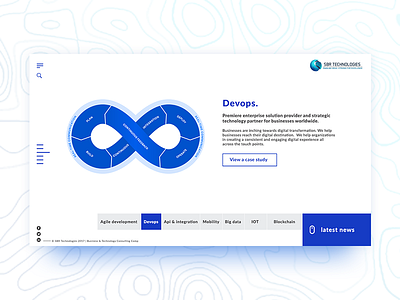 Webdesign Concept for Software development company