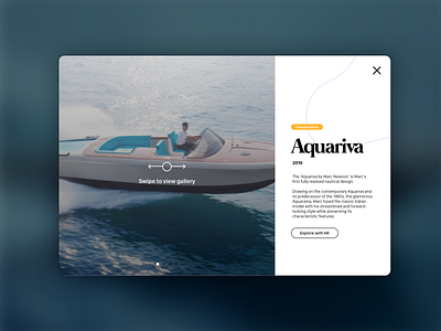 E-publication Modal aquariva ar boat bodoni clean epub epublication marc newson modal swipe transportation ui