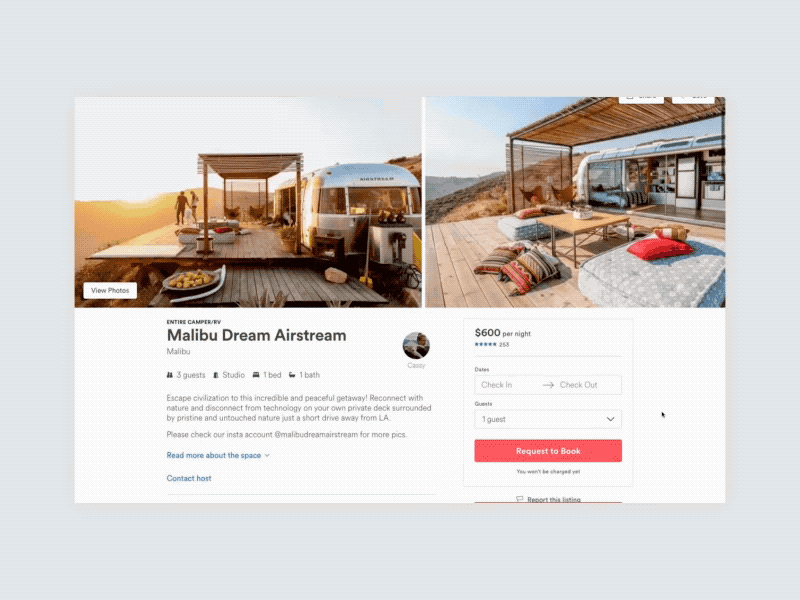 Daily UI #16: Pop-Up/Overlay airbnb daily ui dailyui desktop overlay popup