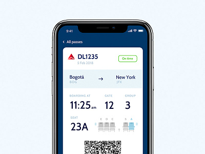 Daily UI #24: Boarding Pass