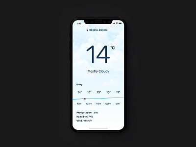 Daily UI #37: Weather daily ui dailyui weather iphone x