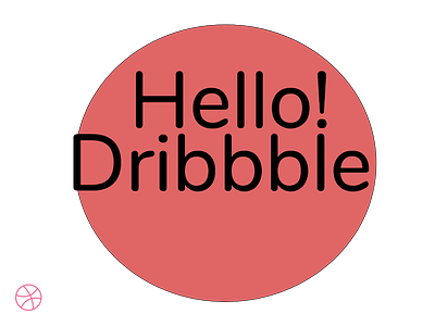 I'M ON DRIBBBLE! design dribbble welcome