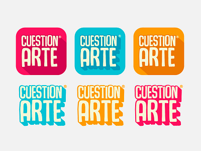 CUESTIONarte Icon app app brand branding design flat graphic design icon identity illustration illustrator logo logotype minimal mobile type typography ui ux vector web
