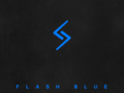 Blue flash Internet cafe logo branding design logo