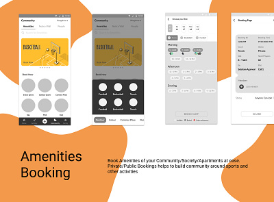 Amenities Booking Feature amenities apnacomplex app booking community mygate society
