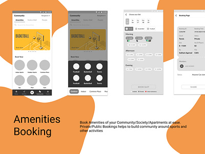 Amenities Booking Feature