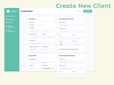Create New Client