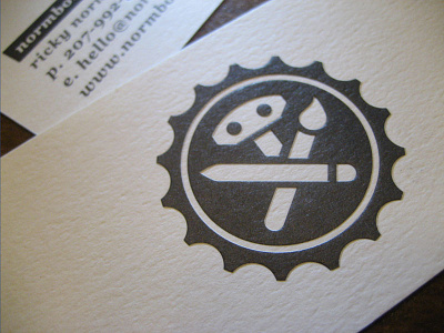 Business Cards business cards embossed logo normbot robot