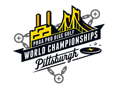 Pittsburgh Disc Golf v2 championship disc golf logo pdga pittsburgh tournament
