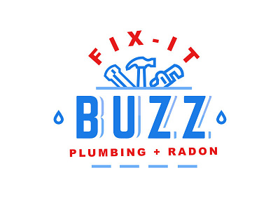 Fix it Buzz fix logo plumbing wrench