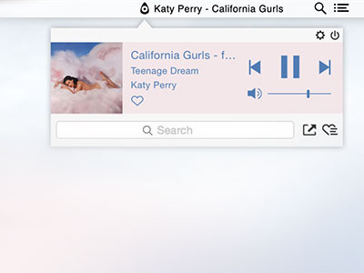 Squidoo - The menu bar music control app for MacOS