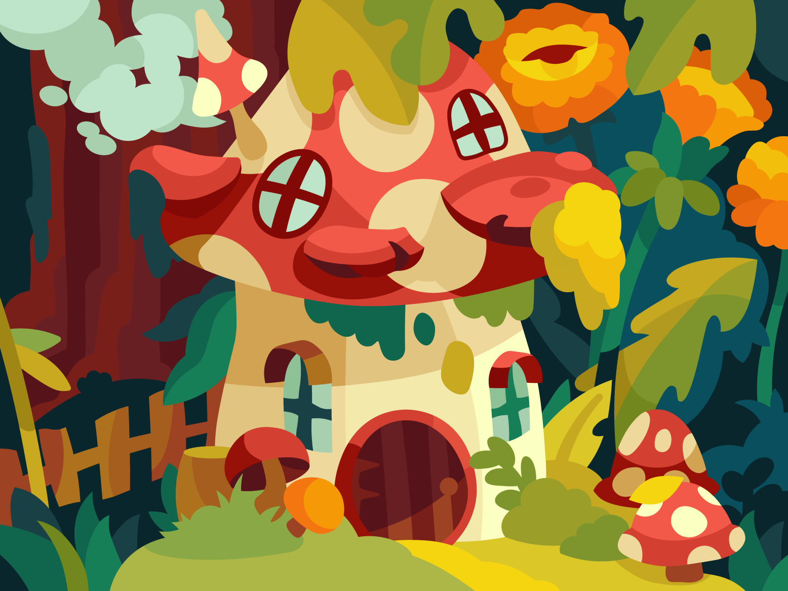 cute-fly-agaric-by-muse-on-dribbble