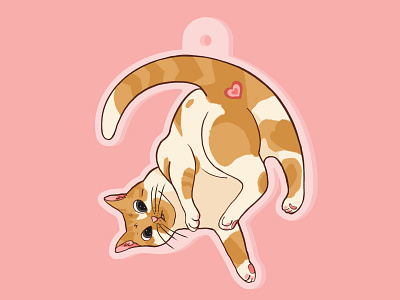 The charming cat anime cat charms cute design drawing pets procreate