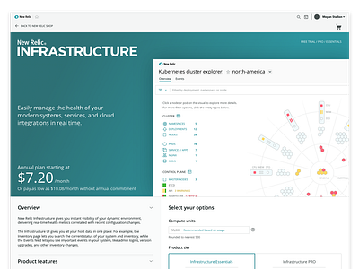 New Relic Product Detail Page