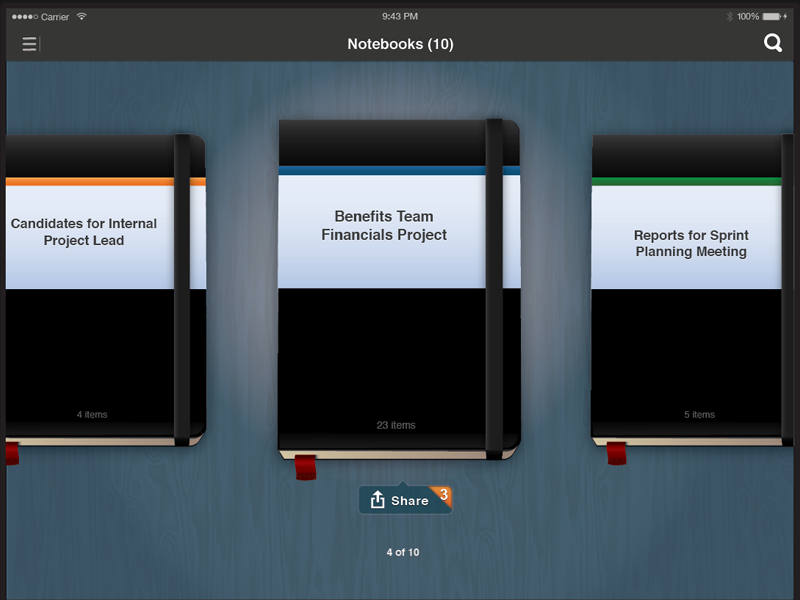 Workday Notebooks on iPad (Release 20) mobile design visual design ux ui ipad product design user experience