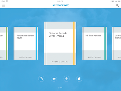 Workday Notebooks on iPad (Release 23) ipad mobile design product design ui user experience ux visual design