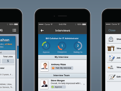 Workday Recruiting iphone mobile design product design ui user experience ux visual design