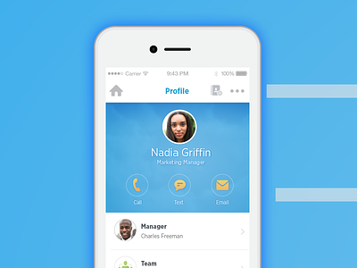 Workday Worker Profile iphone mobile design product design ui user experience ux visual design