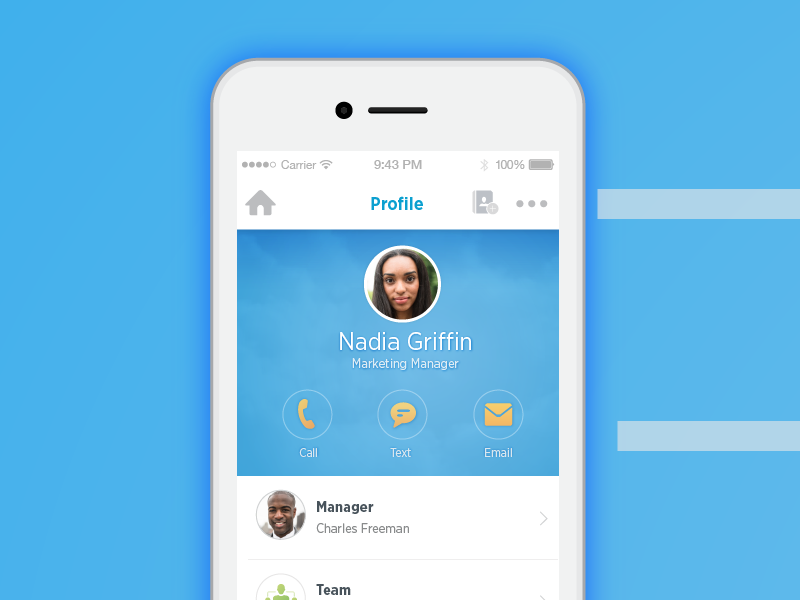 Workday Worker Profile product design visual design ui ux iphone mobile design user experience