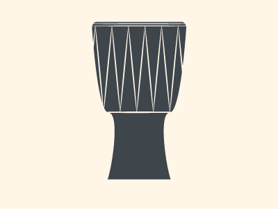 Djembe Drum Vector von Pete Laverty aufDjembe Drum Vector von Pete Laverty auf  