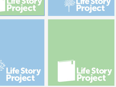 Life Story flat life museo sans story tree typography vector