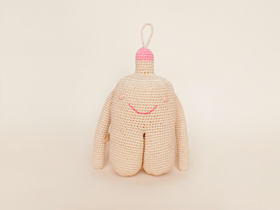 Toy "Mu." Ukapupika character crochet crocheted design monster toy ukapupika veramatys wool yarn