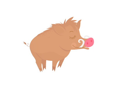 Piggy christmas digital illustration pig ukapupika vector veramatys warm