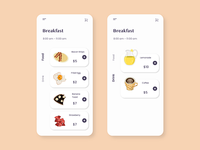 Daily UI 043 - Food/Drink Menu