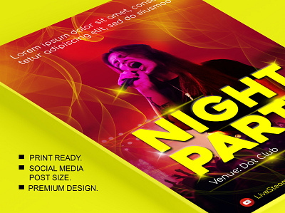 Event and Party poster and flyer design branding design flat illustration logo typography vector website