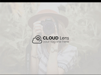 Cloud lens Logo design