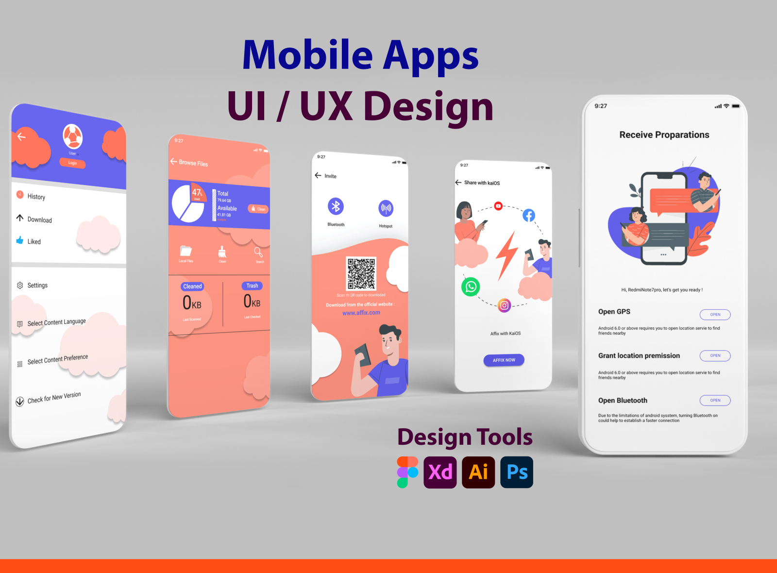 Mobile Apps UI visual design by Raihan Islam on Dribbble