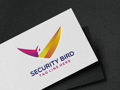 SECURITY BIRD LOGO branding design icon illustration logo vector