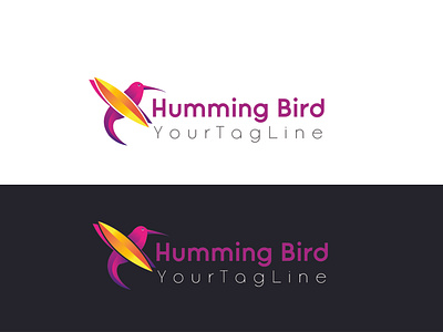 humming bird logo branding design illustration illustrator logo minimal vector