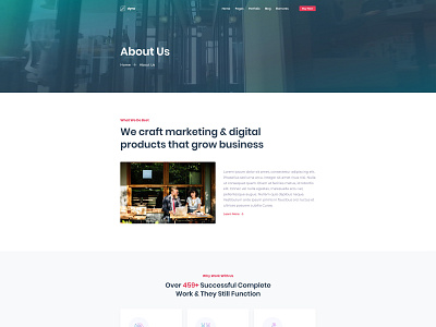 Agency About Us Page for Dyno Html Template agency business business agency design design agency development agency dyno html 5 multi purpose multipurpose template template design ui ux web web design web design agency website