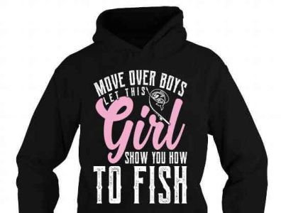 Move Over Boys Let This Girl Show You How To Fish Fishing T-Shirt :  : Fashion