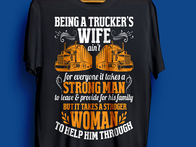 woman t-shirt design man truccker woman