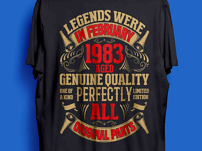 Legendery t-shirt design legend man