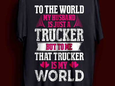 trucker t-shirt design