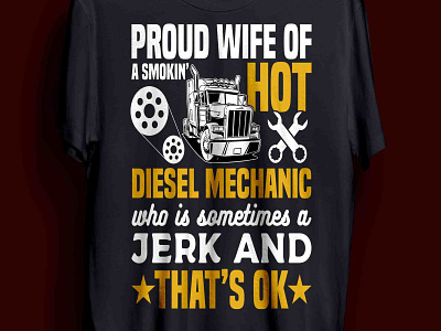 mechanic t-shirt design female male mechanic