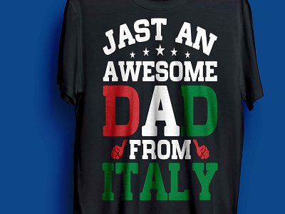 dad t-shirt design dad italian man