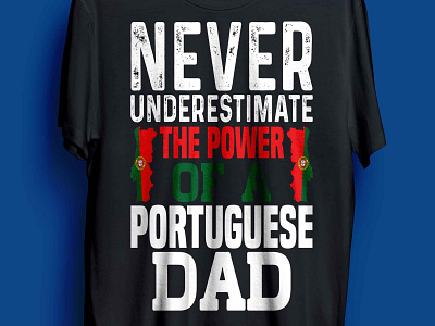 Dad t-shirt design dad man portuguese