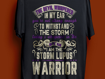 lupus warrior t-shirt design devil female lupus lupus warrior male