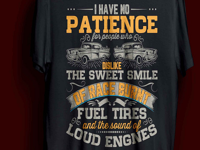 car t-shirt design car complex driver driving patience