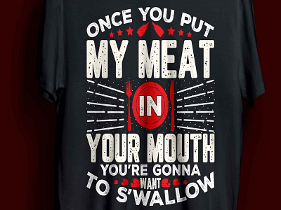 meat t-shirt design food man meat woman