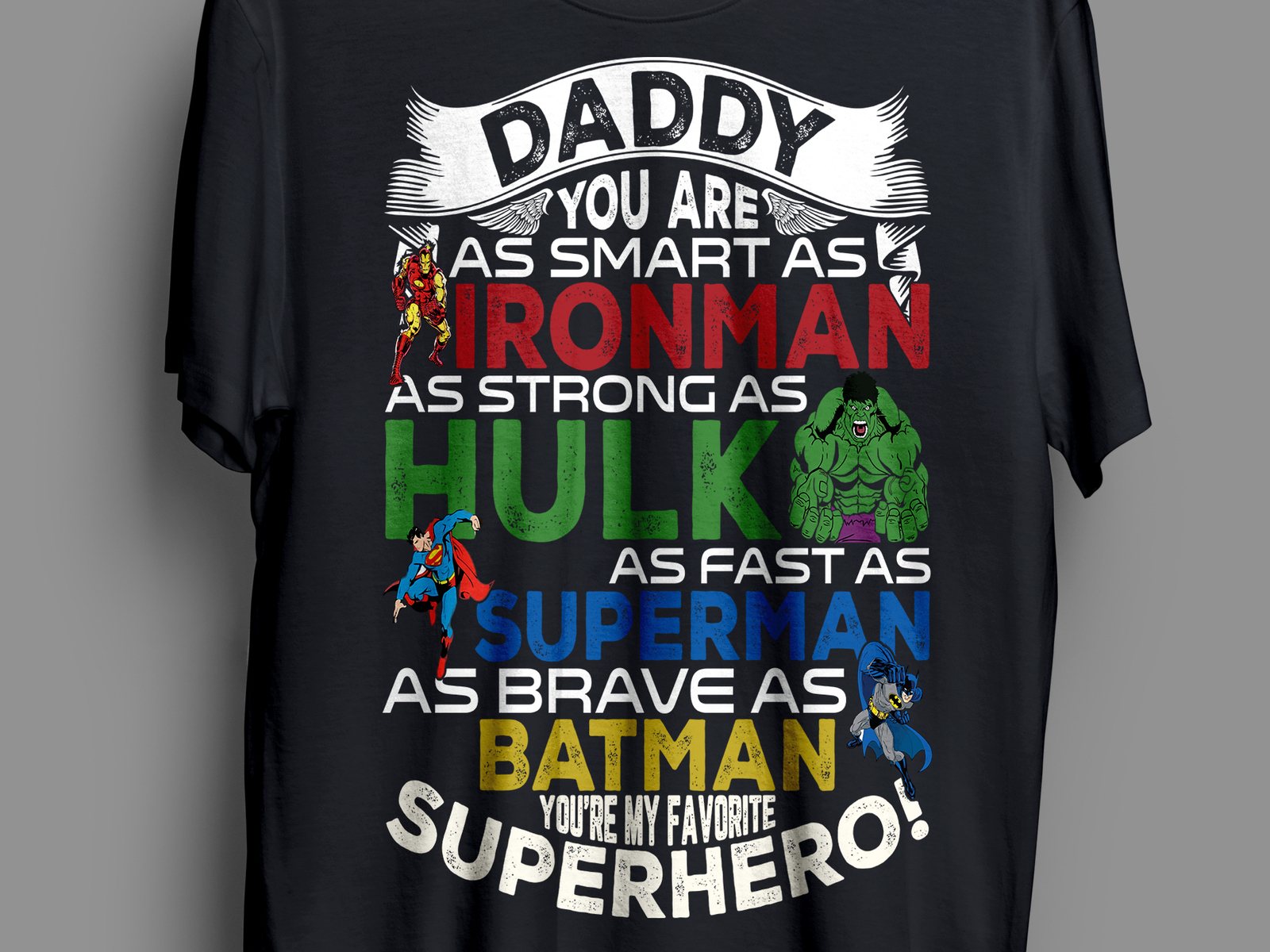 superhero t shirt next day delivery