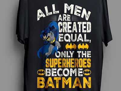 Batman T-shirt design batman superhero