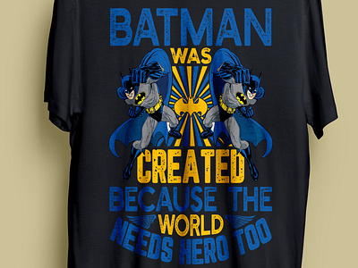 SUPERHERO T-SHIRT DESIGN batman superhero